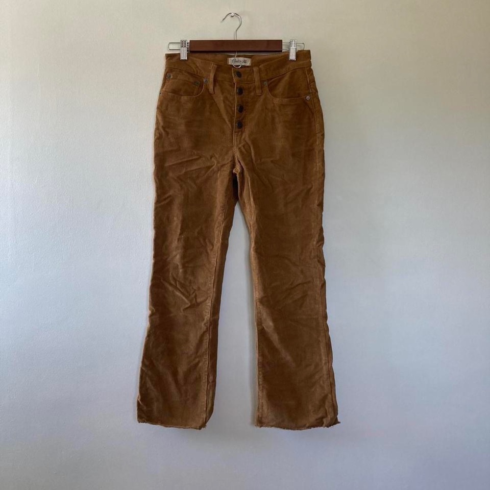 madewell corduroy flare trousers